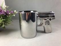 Silve Color Gun Mug Pistol Mug