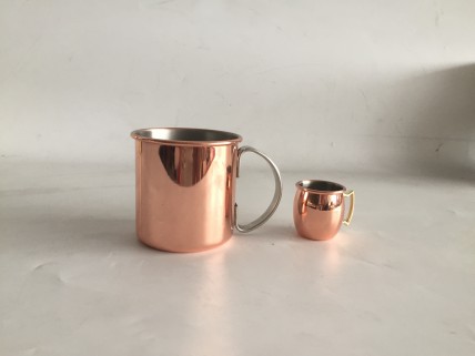 Russian Standard vodka copper mugs