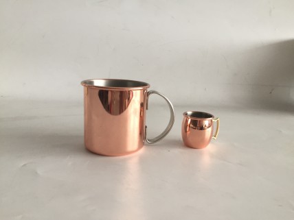 Russian Standard vodka copper mugs Russian Standard vodka copper mugs