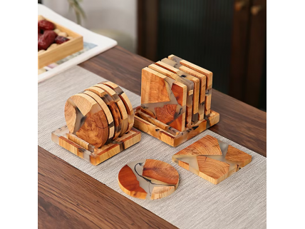 Wooden Tea Cup Mat Wooden Tea Cup Mat