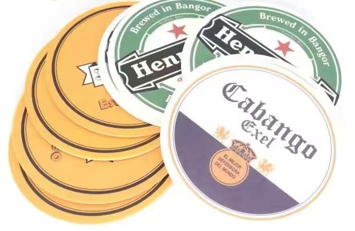eco friendly round coffee paper cup coaster