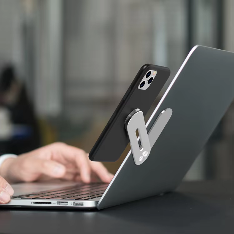 Magnetic Mobile Phone Holder for Laptop Side